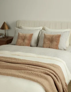 Eadlin Striped European Flax Linen® Pillowcase Set