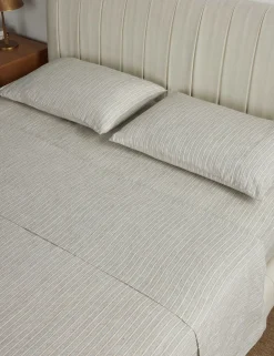 Eadlin Striped European Flax Linen® Sheet Set