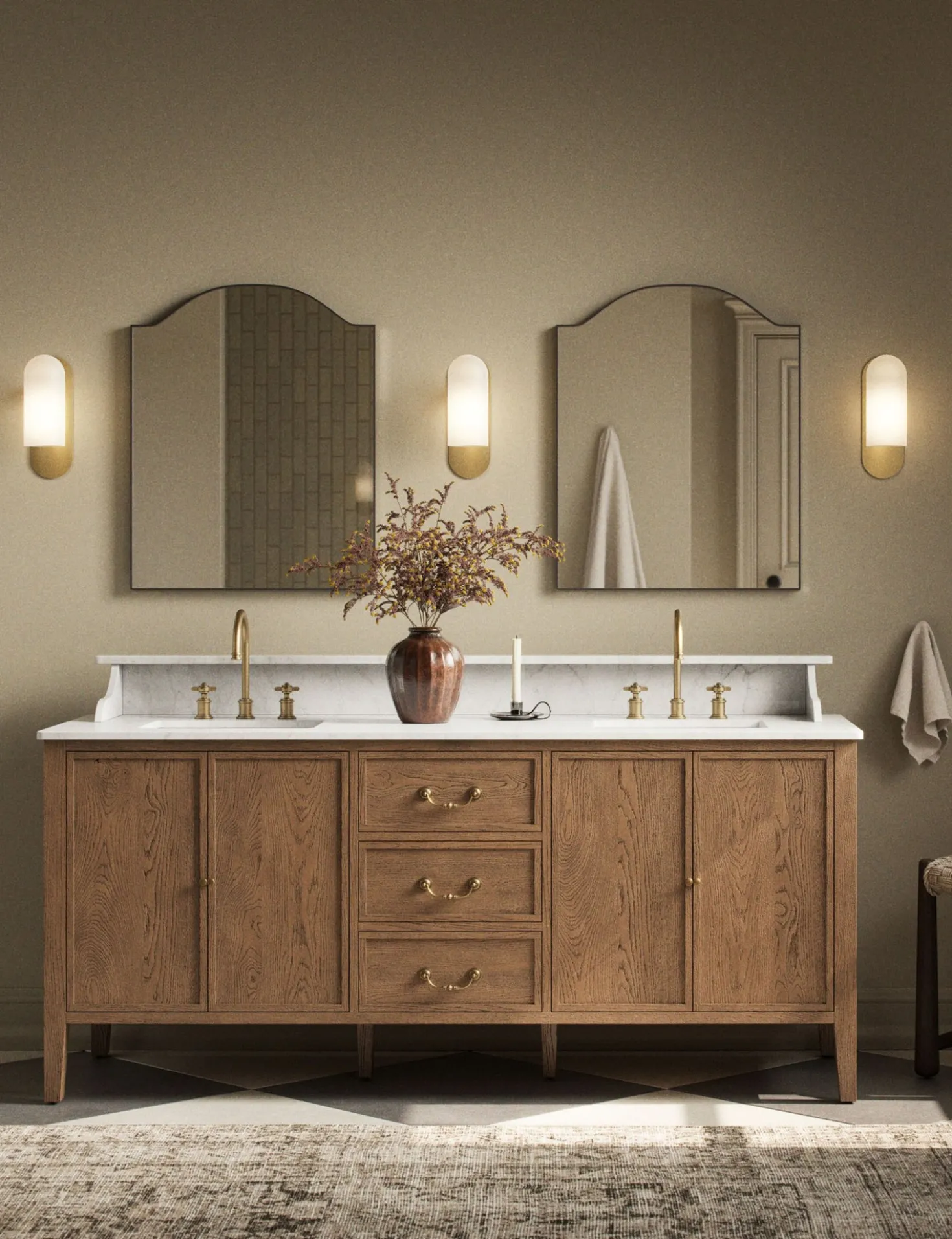 Elliston Bath Vanity by Amber Lewis x Four Hands