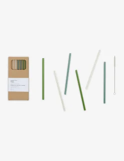 Essential Glass Straws (Set of 6) by Hawkins New York