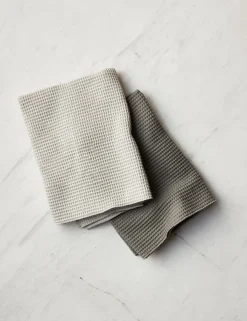 Essential Waffle Kitchen Towels (Set of 2) by Hawkins New York