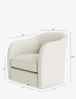Faro Swivel Chair by DISC Interiors