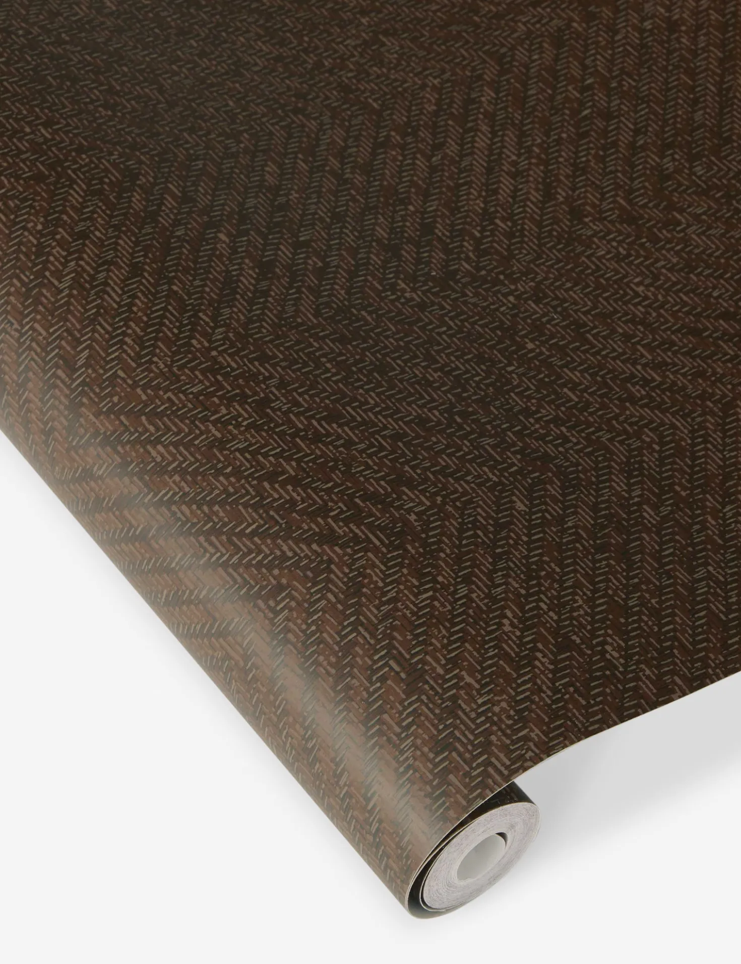 Faux Grasscloth Parquet Textured Peel + Stick Wallpaper by Jeremiah Brent