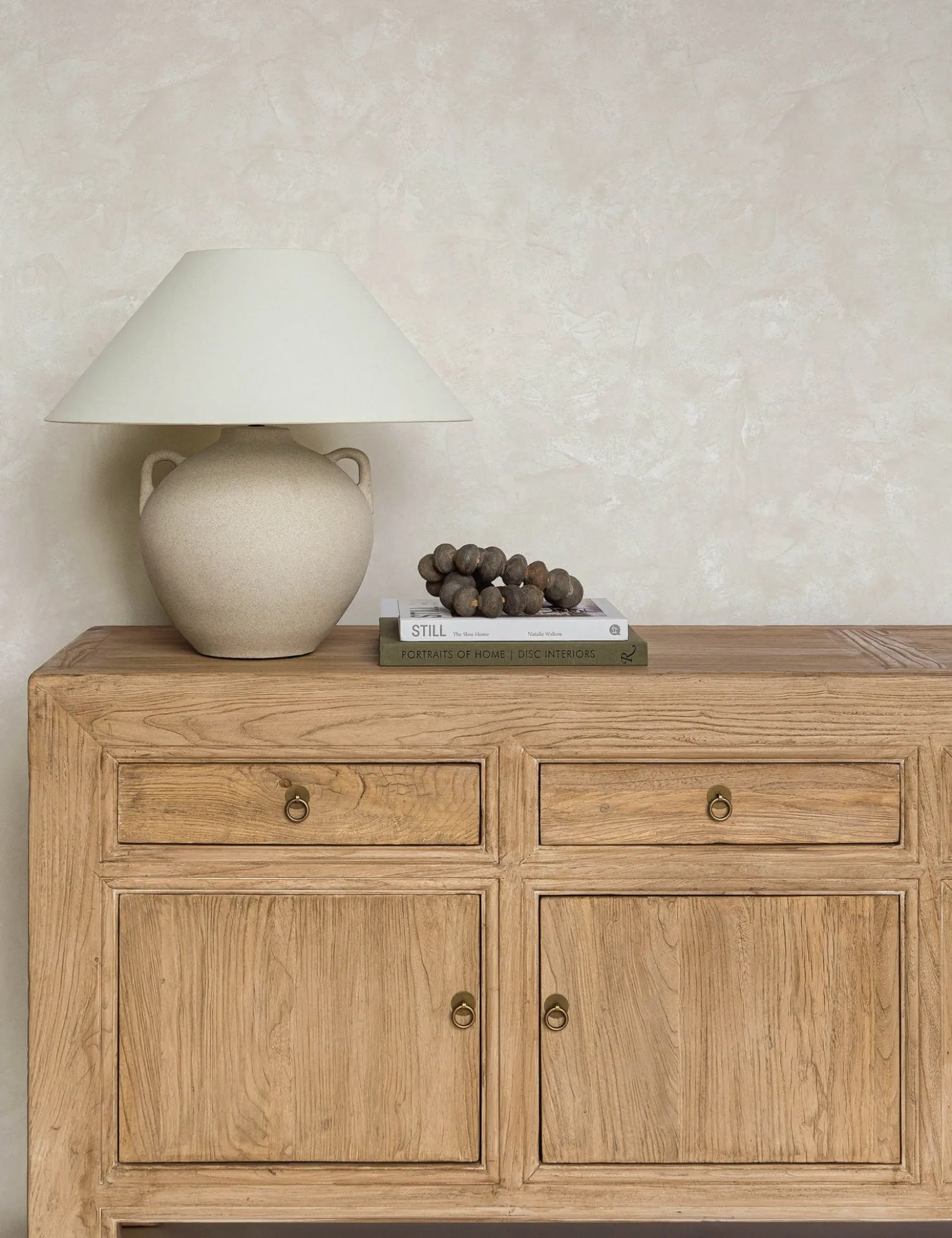 Faux Roman Clay Peel + Stick Wallpaper by Pure Salt