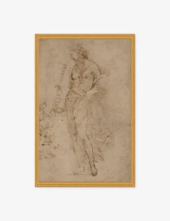 Female Figure with a Tibia Print by Raphael