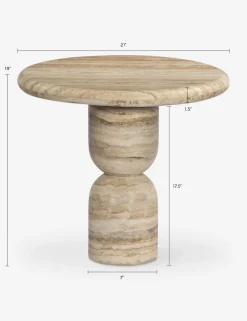 Figueroa Round Side Table by Amber Lewis x Four Hands