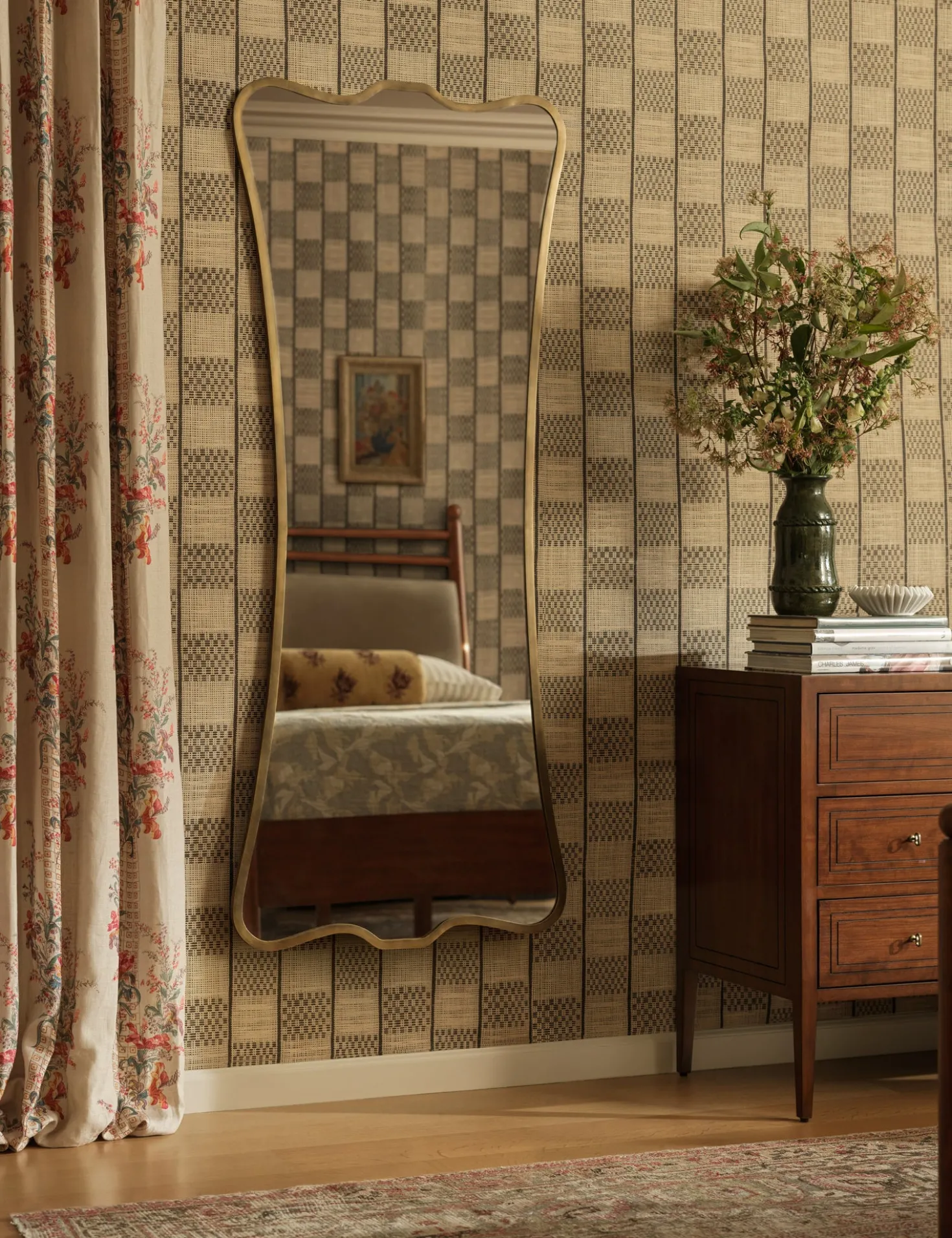 Fillmore Checkered Paperweave Wallpaper by Heidi Caillier