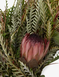 Fresh Handmade Grevillea and Pink Ice Protea Wreath