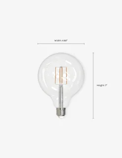 G40 LED Filament Bulb (Set of 2)