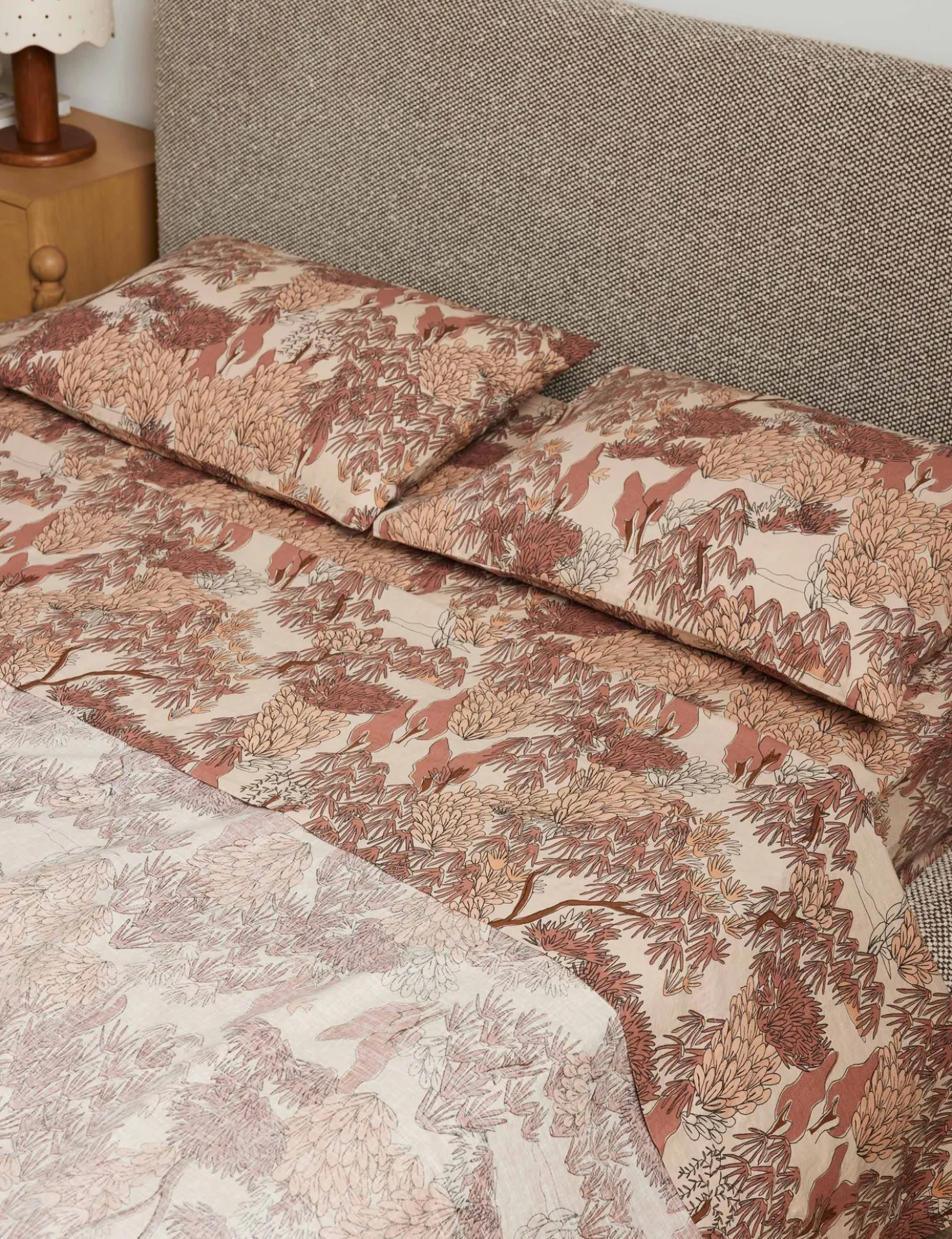 Garden Walk Linen Cotton Sheet Set by Sarah Sherman Samuel