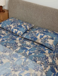 Garden Walk Linen Cotton Sheet Set by Sarah Sherman Samuel