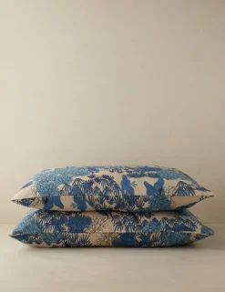 Garden Walk Linen Cotton Pillowcase (Set of 2) by Sarah Sherman Samuel