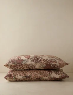Garden Walk Linen Cotton Pillowcase (Set of 2) by Sarah Sherman Samuel
