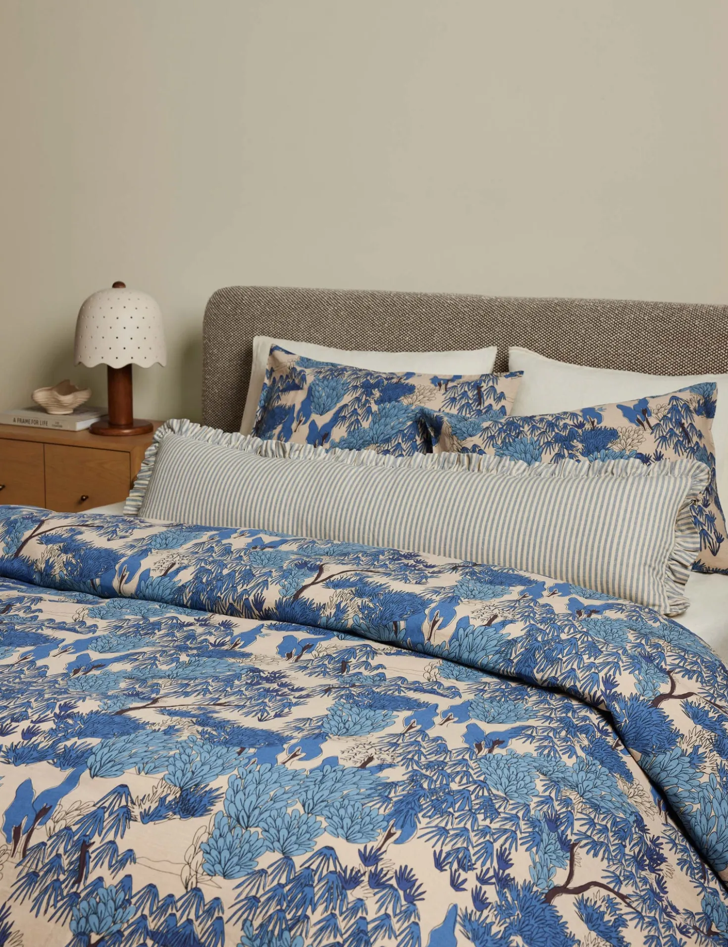 Garden Walk Linen Cotton Duvet Cover by Sarah Sherman Samuel