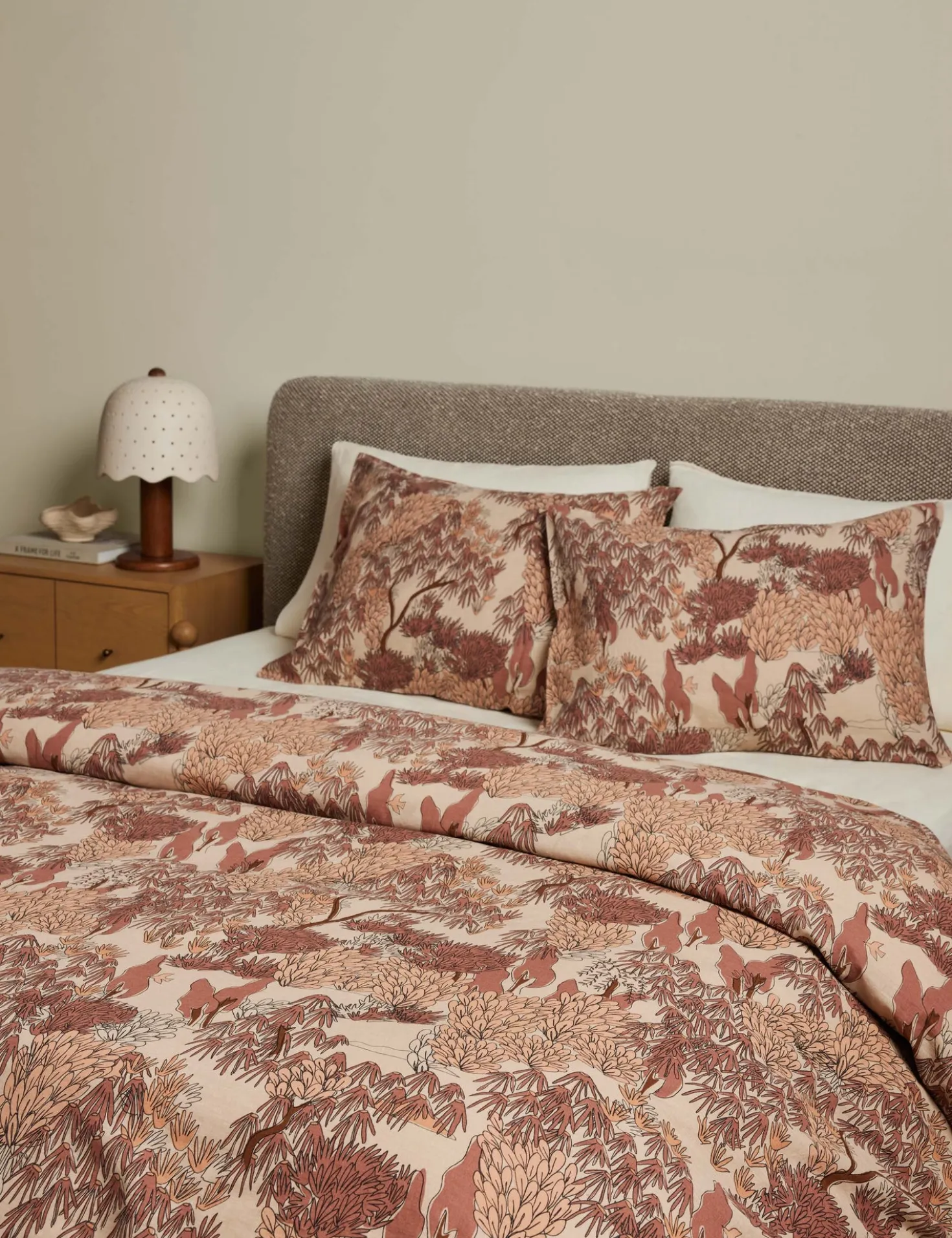 Garden Walk Linen Cotton Duvet Cover by Sarah Sherman Samuel