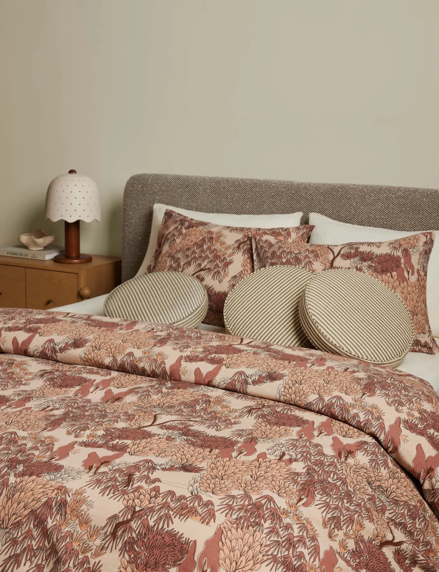 Garden Walk Linen Cotton Duvet Cover by Sarah Sherman Samuel