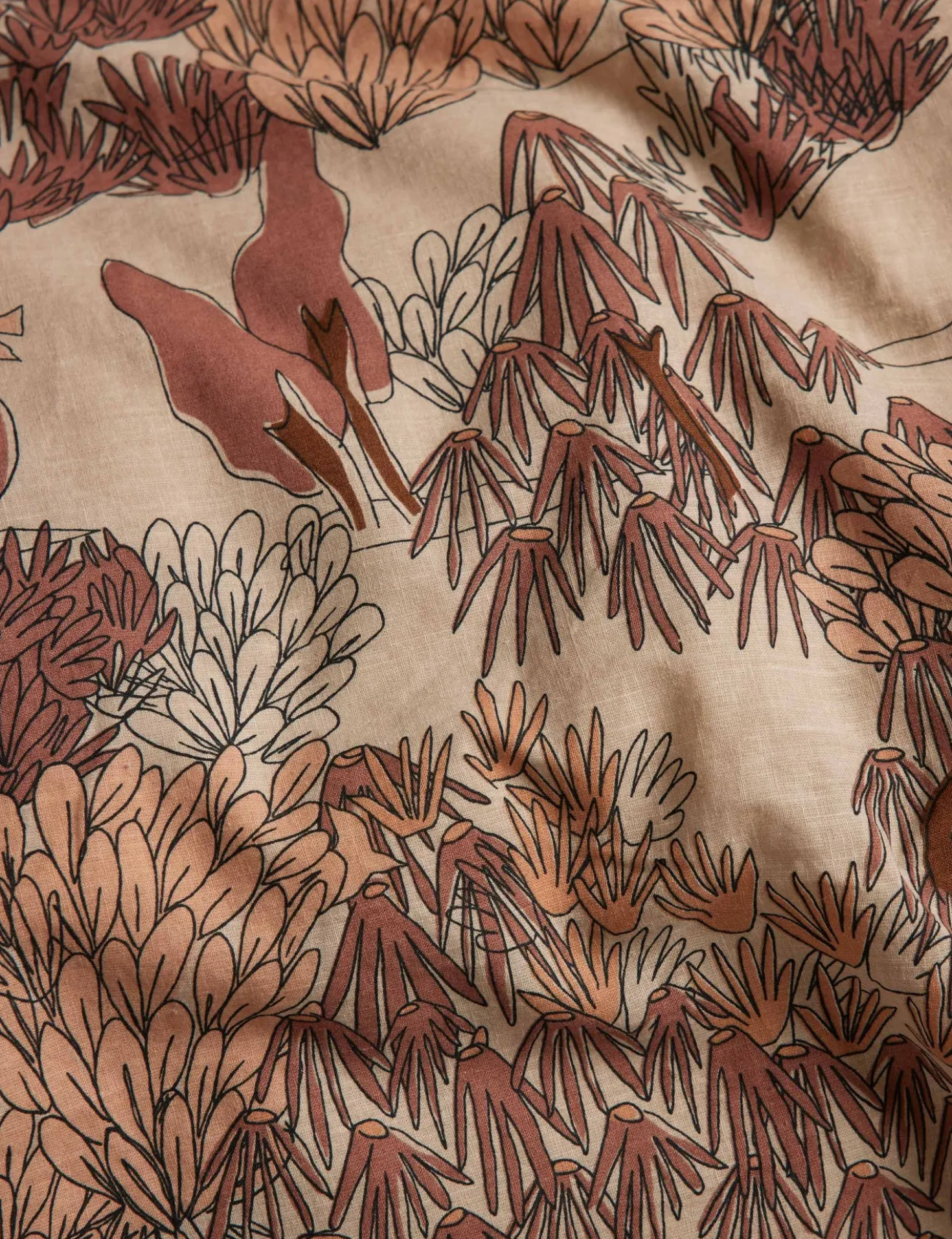 Garden Walk Linen Cotton Duvet Cover by Sarah Sherman Samuel