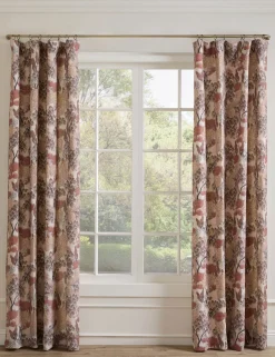 Garden Walk Linen Curtain Panel by Sarah Sherman Samuel