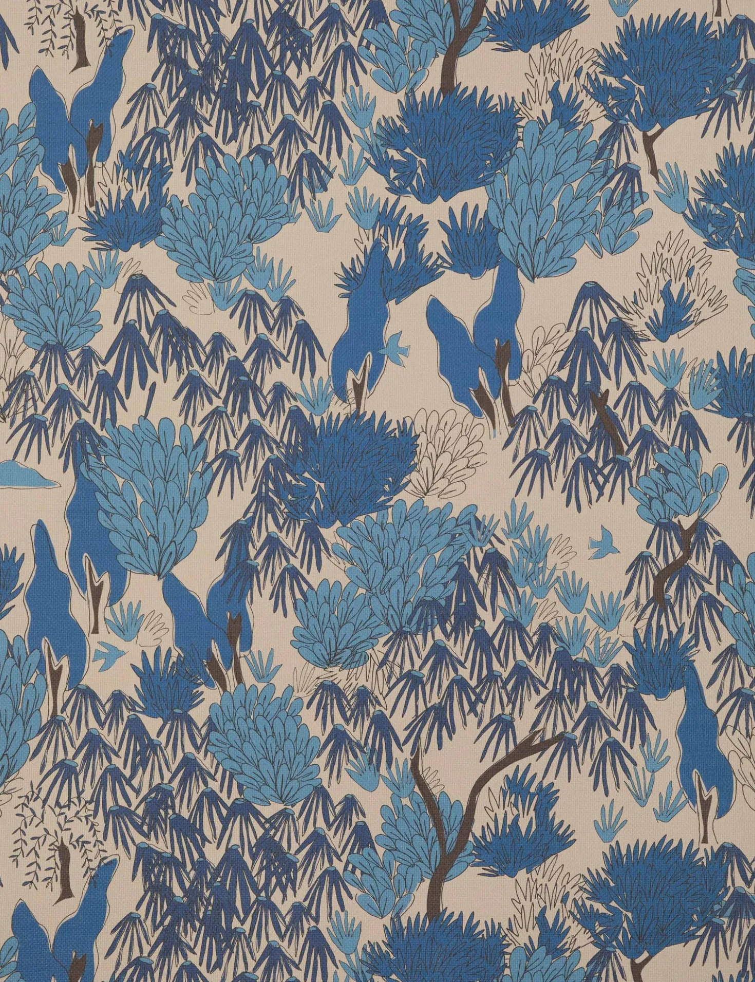 Garden Walk Paperweave Wallpaper by Sarah Sherman Samuel