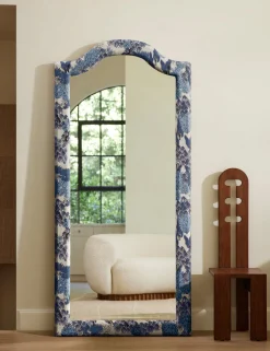 Garden Walk Upholstered Full Length Mirror by Sarah Sherman Samuel