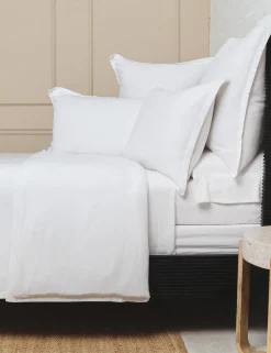 Georgie Bamboo Linen Duvet Cover by Pom Pom at Home
