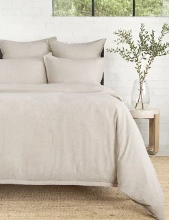 Georgie Bamboo Linen Sham by Pom Pom at Home