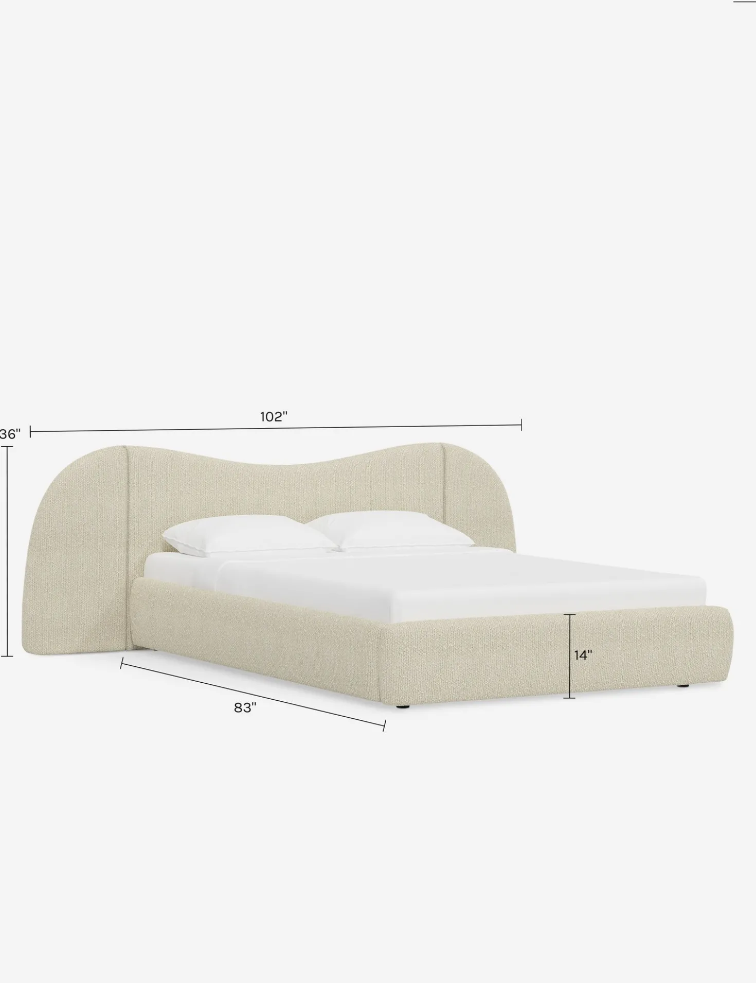 Gladys Extended Headboard Platform Bed by Sarah Sherman Samuel