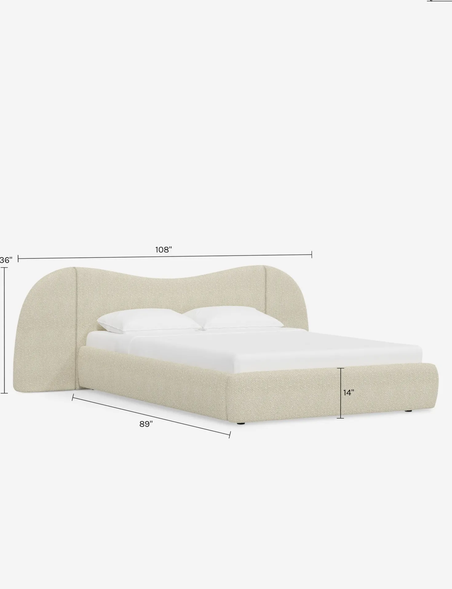 Gladys Extended Headboard Platform Bed by Sarah Sherman Samuel