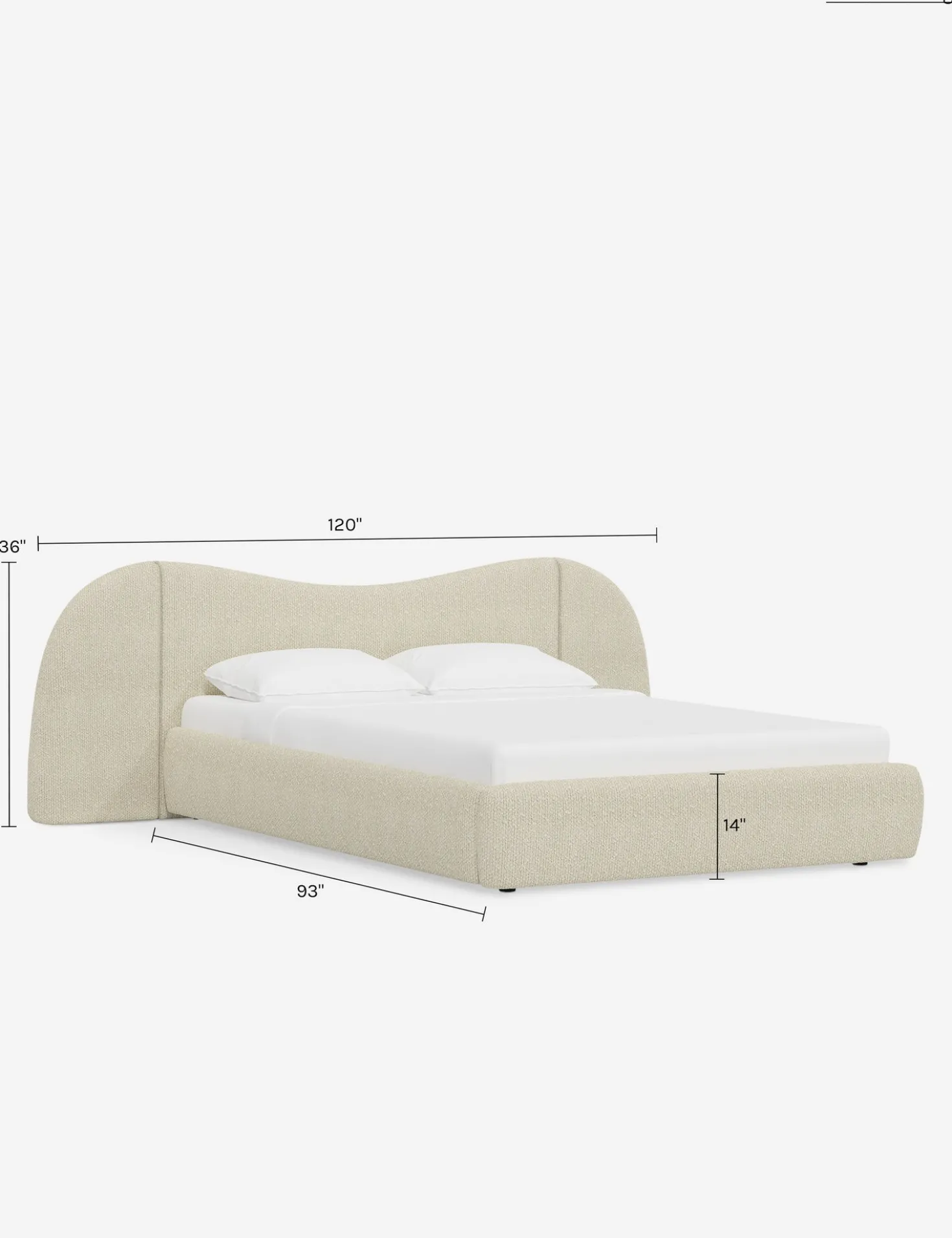 Gladys Extended Headboard Platform Bed by Sarah Sherman Samuel