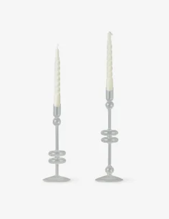 Glass Candlestick Pair (Set of 2) by etúHOME