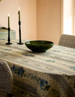 Golden Linen Tablecloth by Heidi Caillier