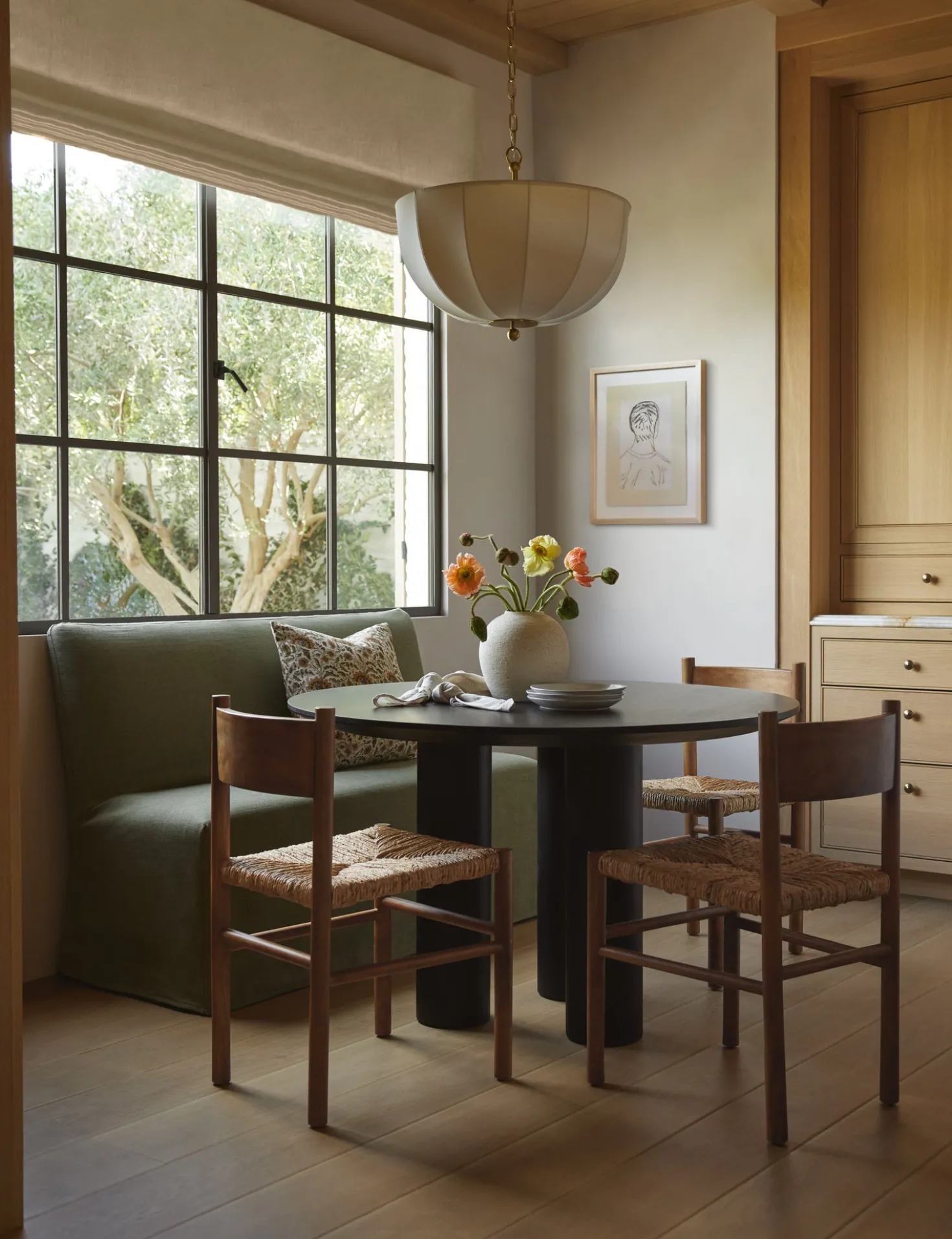 Haddan Slipcover Dining Bench