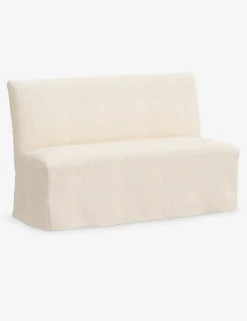 Haddan Slipcover Dining Bench