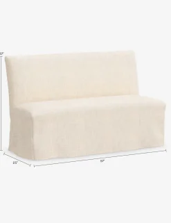 Haddan Slipcover Dining Bench