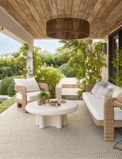 Hadler Outdoor Accent Chair, Ivory