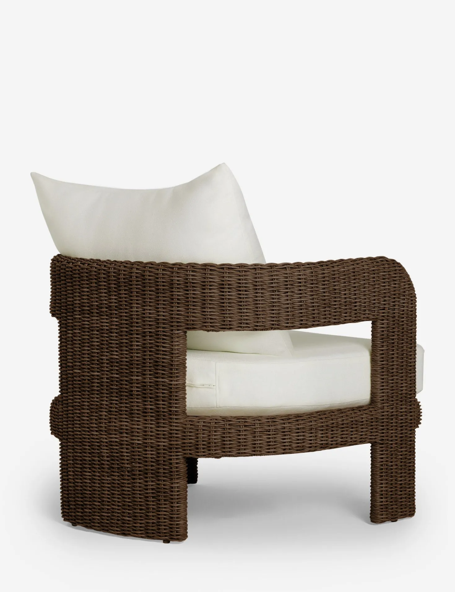 Hadler Outdoor Accent Chair, Ivory