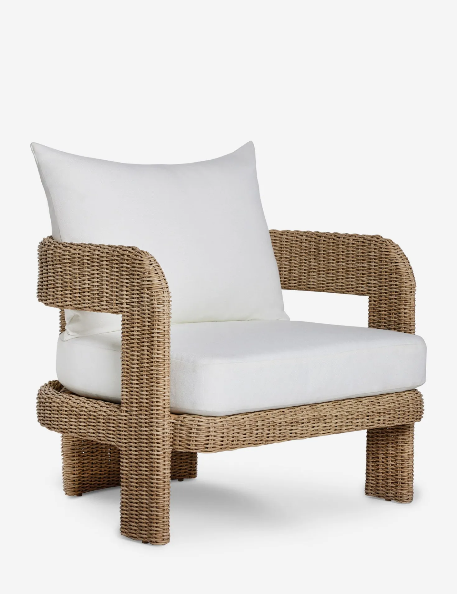 Hadler Outdoor Accent Chair, Ivory