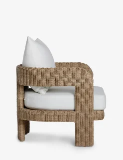 Hadler Outdoor Accent Chair, Ivory