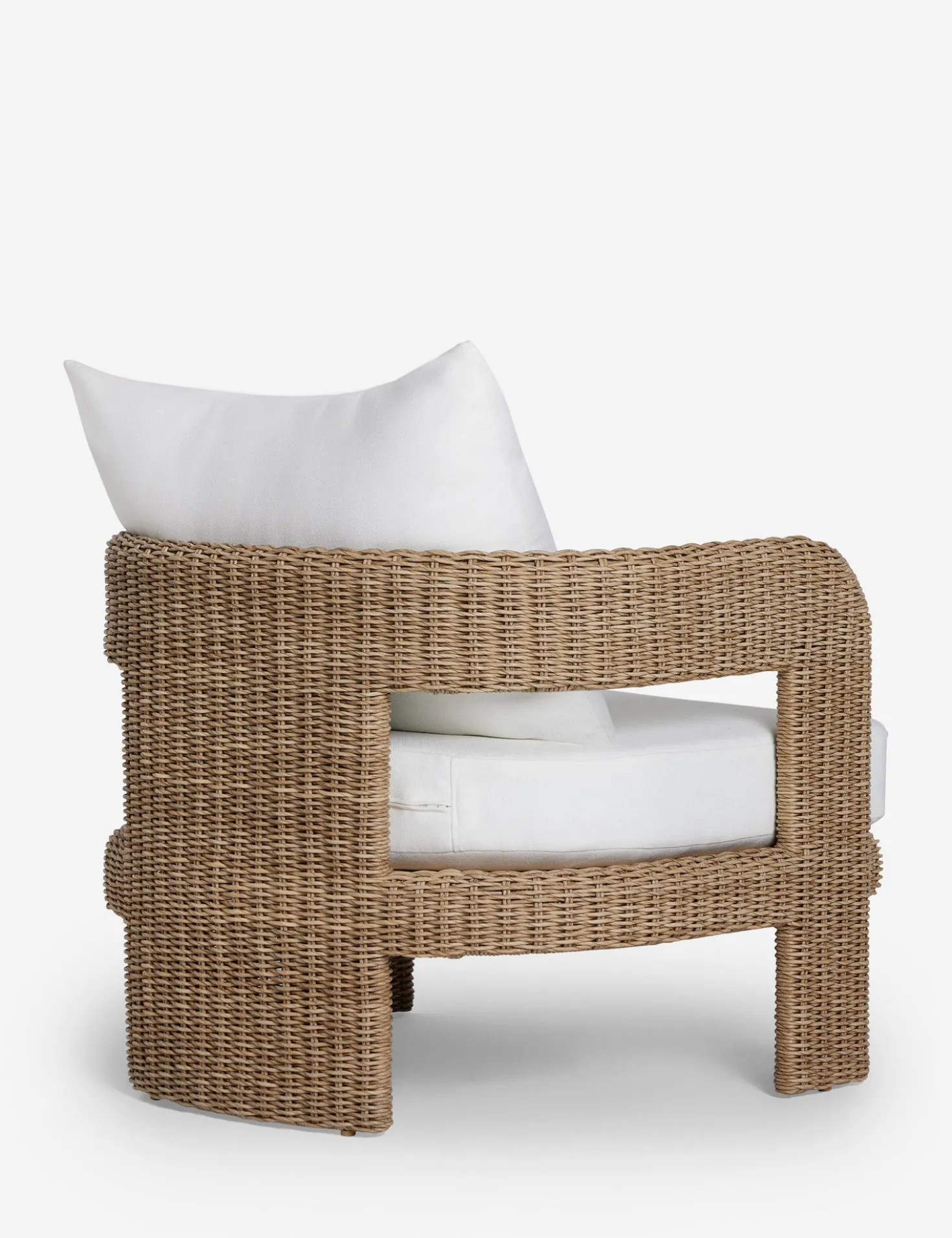 Hadler Outdoor Accent Chair, Ivory