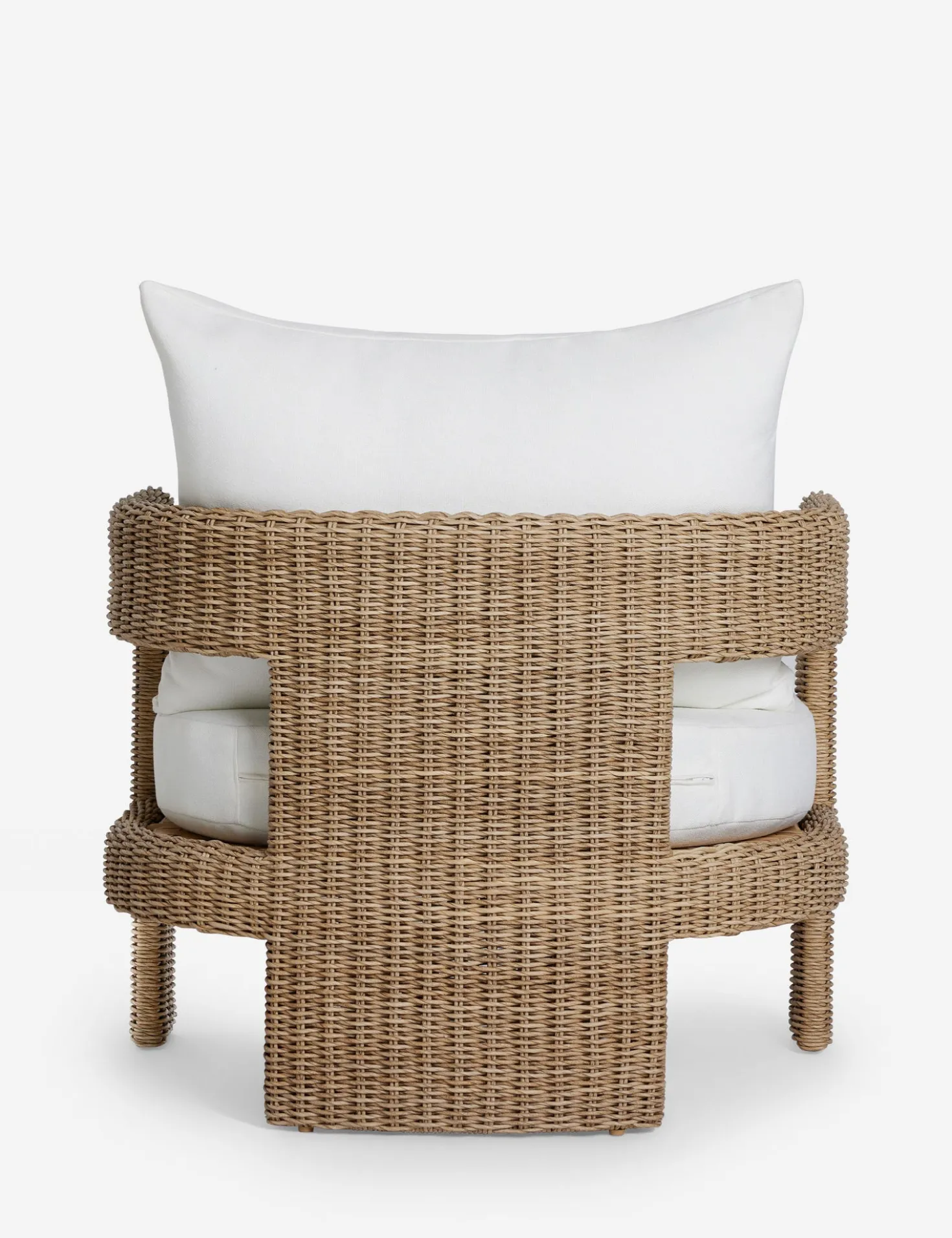 Hadler Outdoor Accent Chair, Ivory