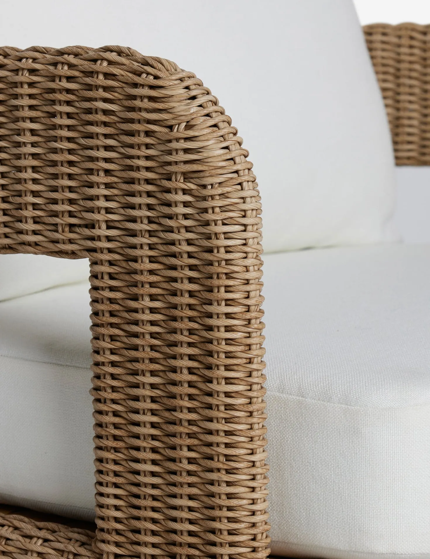 Hadler Outdoor Accent Chair, Ivory