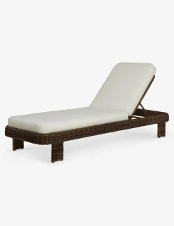 Hadler Outdoor Lounger, Ivory