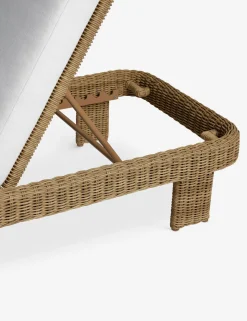 Hadler Outdoor Lounger, Ivory
