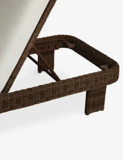 Hadler Outdoor Lounger, Ivory