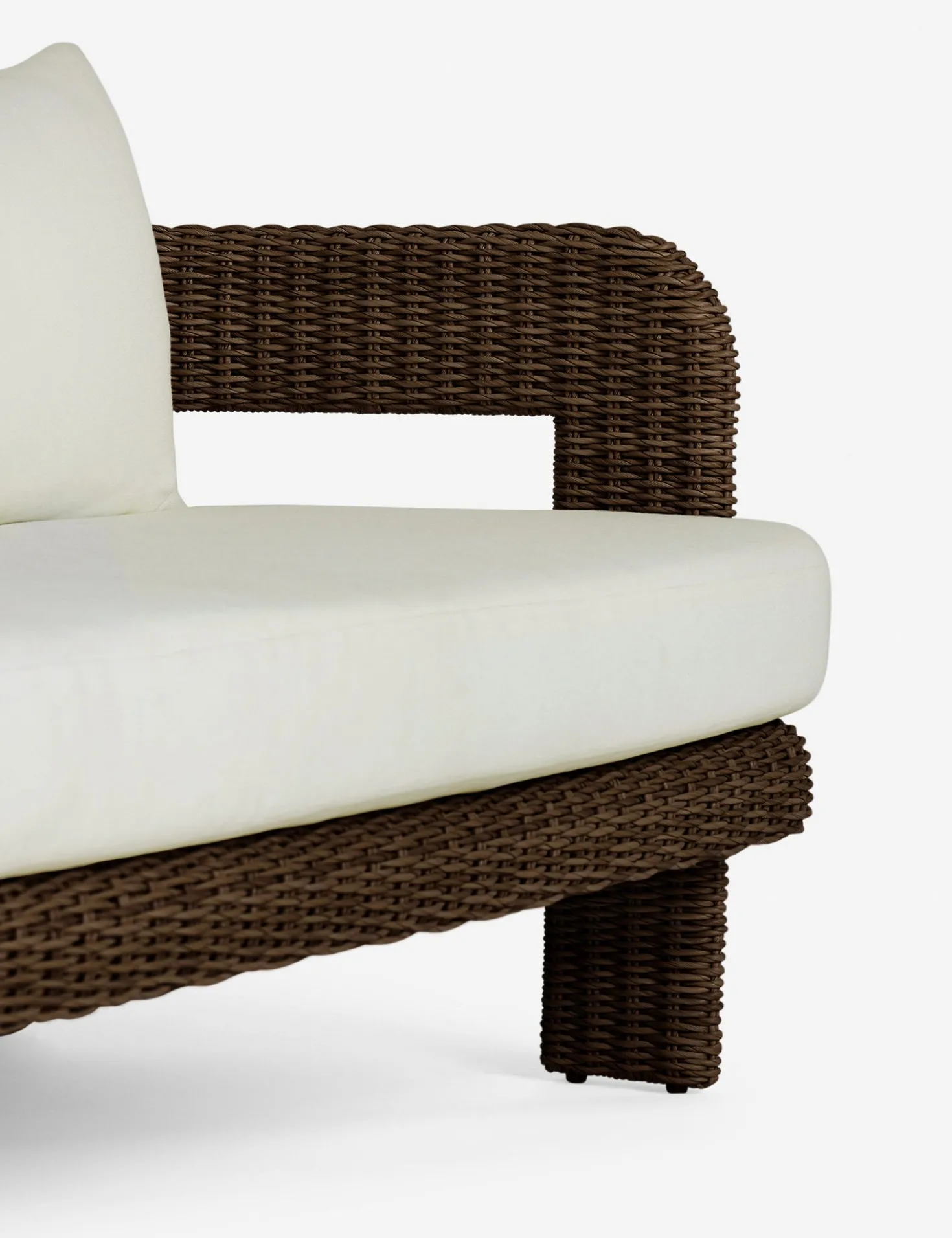 Hadler Outdoor Sofa, Ivory