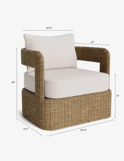 Hadler Outdoor Swivel Lounge Chair