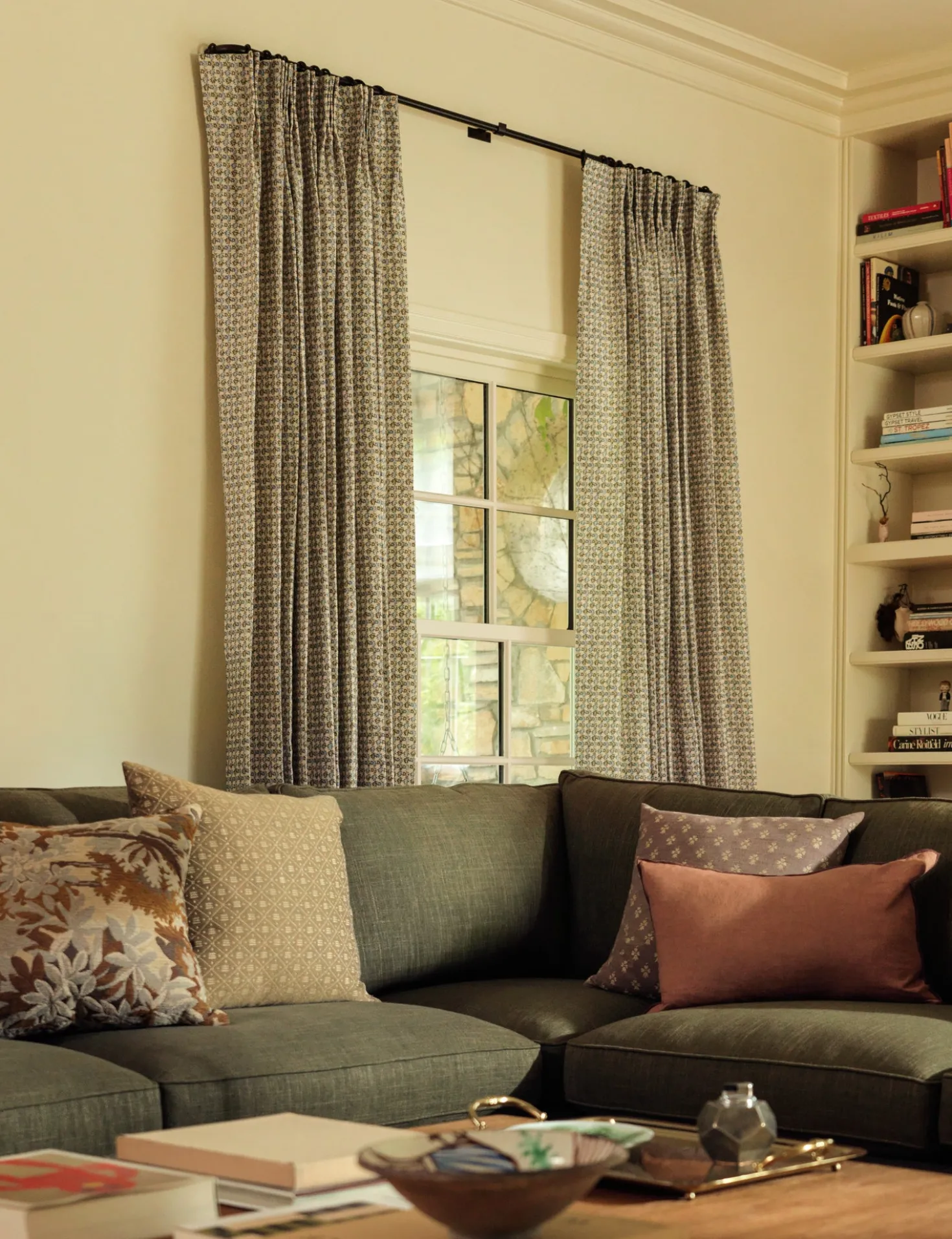 Haris Pleated Linen Curtain Panel by Heidi Caillier