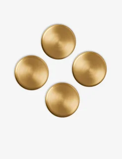 Heirloom Brass Coasters (Set of 4) by Fleck
