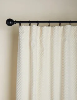Hi-Lo Checker Velvet Curtain Panel By Sarah Sherman Samuel