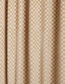 Hi-Lo Checker Velvet Curtain Panel By Sarah Sherman Samuel